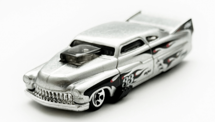 Машинка Базова Hot Wheels '49 Drag Merc Zamac Rolling Metal 1:64 HTB54 Silver - Retromagaz, image 1