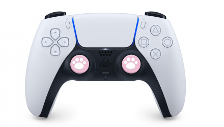 Набір Геймпад Бездротовий Sony PlayStation 5 DualSense White Новий  + Накладки на Стіки RMC Cat Paw 4 3 2 1 Xbox Series One 360 Switch 2 Pink - Retromagaz, image 2