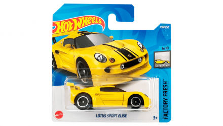 Машинка Базовая Hot Wheels Lotus Sport Elise Factory Fresh 1:64 HCX44 Yellow - Retromagaz, image 1