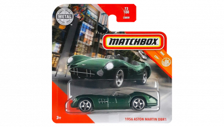 Машинка Большой Город Matchbox 1956 Aston Martin DBR1 City 1:64 GKM33 Green - Retromagaz, image 1