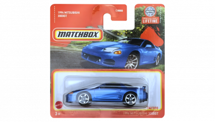 Машинка Велике Місто Matchbox 1994 Mitsubishi 3000GT Highway 1:64 HVN83 Blue - Retromagaz, image 1