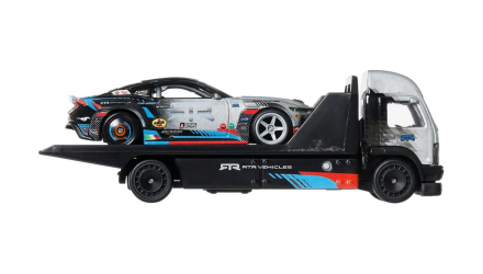 Машинка Premium 2шт Hot Wheels 2024 Ford Mustang RTR Spec 5-FD та Aero Lift Team Transport 1:64 JHX92 White - Retromagaz, image 4