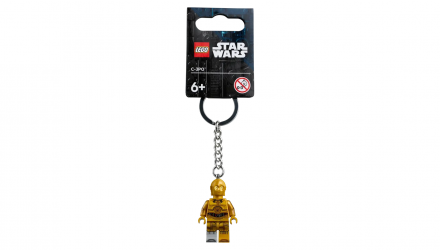 Брелок Lego C-3PO (Molded Light Bluish Gray Lower Leg) Star Wars 854313 Новий - Retromagaz, image 3