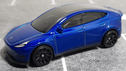 Машинка Базова Hot Wheels Tesla Model Y Green Speed 1:64 HTB80 Dark Blue - Retromagaz, image 1