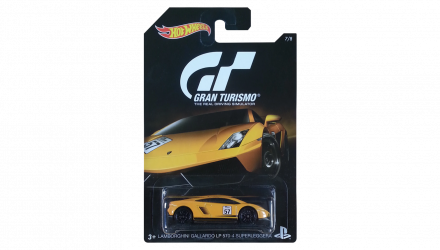 Тематична Машинка Hot Wheels Lamborghini Gallardo LP 570-4 Superleggera Gran Turismo 1:64 DJL19 Yellow - Retromagaz, image 1