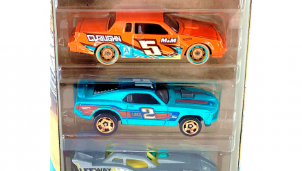 Машинка Базова Hot Wheels Camaro Z / Fast Gassin / Buick Grand / Ford Mustang Mach 1 / Maximum Leeway Circle Track HLY65 Grey 5шт Новий - Retromagaz, image 4