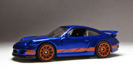 Тематическая Машинка Matchbox Porsche 911 GT3 Germany 1:64 HVV05/HVV35 Blue - Retromagaz, image 1