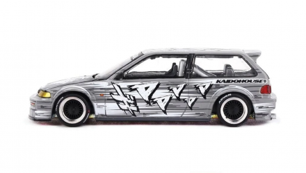 Машинка Premium Kaido House x MiNI GT Honda Civic (EF) Kaido Manga V1 1:64 KHMG260-CH Grey - Retromagaz, image 3