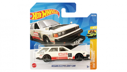 Машинка Базовая Hot Wheels Nissan Maxima Drift Car Wagons 1:64 HCT17 White - Retromagaz, image 1