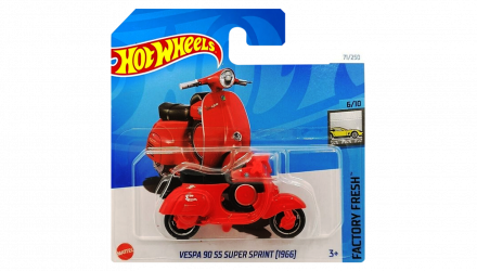 Машинка Базовая Hot Wheels Vespa 90 SS Super Sprint (1966) Factory Fresh 1:64 HRY52 Red - Retromagaz, image 1