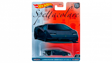 Машинка Premium Hot Wheels Lamborghini Countach LPI 800-4 Chase Spettacolare 1:64 FPY86/HKC51 Black - Retromagaz, image 1