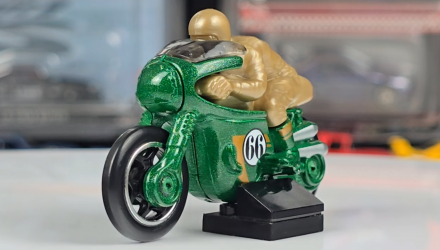 Машинка Базовая Hot Wheels 1966 Triumph Tiger 100 Treasure Hunts Moto 1:64 JBC32 Green - Retromagaz, image 1