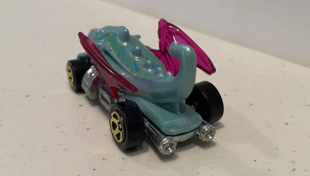 Машинка Базовая Hot Wheels Dragon Blaster Let's Race 1:64 HTC10 Blue - Retromagaz, image 2