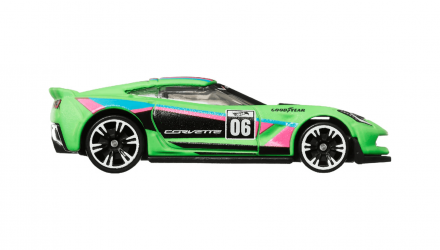 Тематична Машинка Hot Wheels Corvette C7 Z06 Neon Speeders 1:64 HLH72/HRW81 Green - Retromagaz, image 3