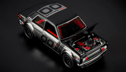 Машинка Premium Hot Wheels Datsun 510 BRE Racing Red Line Club RLC 1:64 HWF23 Silver - Retromagaz, image 4