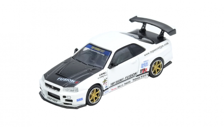 Машинка Premium INNO64 TOP SECRET R34 1:64 IN64-R34TS-WHI White - Retromagaz, image 1
