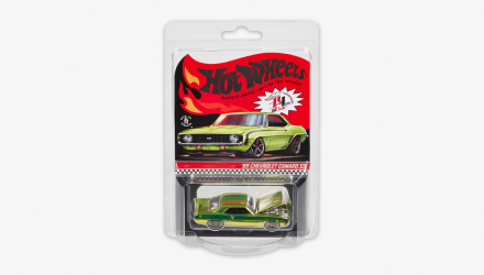 Машинка Premium Hot Wheels '69 Chevrolet Camaro SS Red Line Club RLC 1:64 GXJ16 Green - Retromagaz, image 1