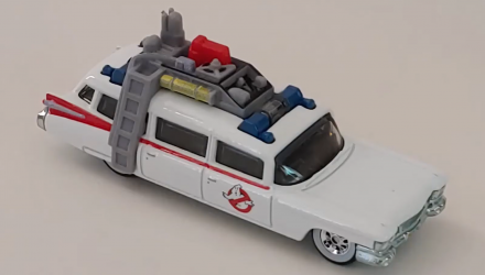 Машинка Premium Hot Wheels Cadillac Ghostbusters Ecto-1 Rep. Entertainment 1:64 GJR39 White - Retromagaz, image 5