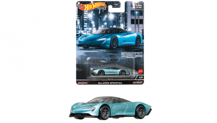 Машинка Premium Hot Wheels McLaren Speedtail Exotic Envy 1:64 HCJ92 Metallic Blue - Retromagaz, image 6