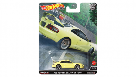 Машинка Premium Hot Wheels '95 Toyota Celica GT-Four Mountain Drifters 1:64 HCJ82 Yellow - Retromagaz, image 1