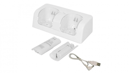 Зарядний Пристрій RMC Wii + 2 Акумулятри White 0.5m Б/У Хороший - Retromagaz, image 1