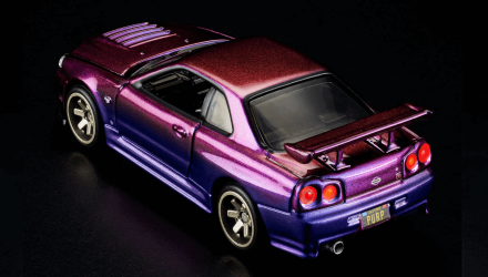 Машинка Premium Hot Wheels Nissan Skyline GT-R (BNR34) Red Line Club RLC 1:64 HWF14 Purple - Retromagaz, image 3