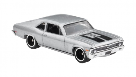 Машинка Premium Hot Wheels 1970 Chevrolet Nova SS Fast & Furious 1:64 HNW54 Silver - Retromagaz, image 4