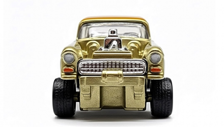 Машинка Premium Hot Wheels '55 Chevy Bel Air Gasser Thrill Climbers 1:64 JKF27 Gold - Retromagaz, image 5