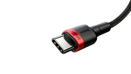 Кабель Baseus Cafule Flash Charging Cable 20V 5A 100W USB Type-C - USB Type-C Black Red 2m - Retromagaz, image 3