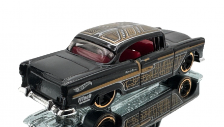 Машинка Базовая Hot Wheels '55 Chevy Rod Squad 1:64 HYW96 Black - Retromagaz, image 2