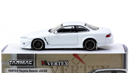Машинка Premium Tarmac Works VERTEX Toyota Soarer JZZ30 1:64 T64G-080-WH Grey - Retromagaz, image 3