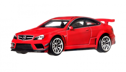 Машинка Premium Hot Wheels '12 Mercedes-Benz C63 AMG Coupe Black Series Deutschland Design 1:64 HCJ79 Red - Retromagaz, image 2