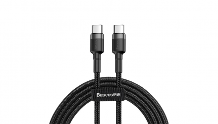 Кабель Baseus Кабель Baseus Cafule Charging Cable Type-C - Type-C 100W Red Black+Grey Black 2шт 1m - Retromagaz, image 3