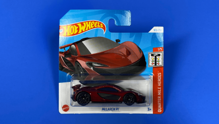 Машинка Базовая Hot Wheels McLaren P1 Quarter Mile Heroes 1:64 HTD92 Red - Retromagaz, image 1