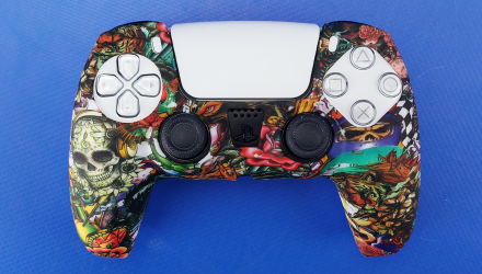 Чехол Силиконовый RMC PlayStation 5 Tatto Art Green Новый - Retromagaz, image 1