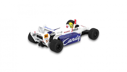 Машинка Premium MINI GT Toleman TG184 - No.19 Ayrton Senna 2nd Monaco GP 1984 1:64 MGT01118 White - Retromagaz, image 2