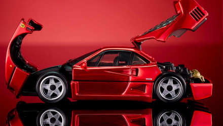 Машинка Premium Hot Wheels Ferrari F40 Red Line Club RLC 1:64 JJY72 Red - Retromagaz, image 4