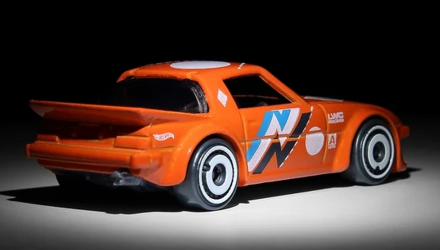 Машинка Базовая Hot Wheels Mazda RX-7 Speed Blur 1:64 GHD32 Orange - Retromagaz, image 3
