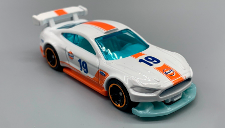 Машинка Базовая Hot Wheels Custom '18 Ford Mustang GT Gulf Muscle Mania 1:64 FYF87 White - Retromagaz, image 5