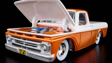 Машинка Premium Hot Wheels 1962 Ford F100 Red Line Club RLC 1:64 GXJ18 Orange - Retromagaz, image 3