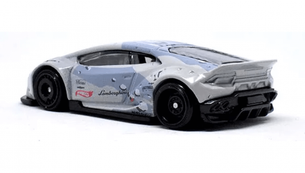 Машинка Базовая Hot Wheels LB-Works Lamborghini Huracan Coupe Mad Mike Speed Graphics 1:64 GRX61 Grey - Retromagaz, image 4