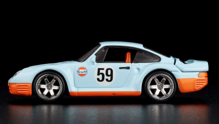 Машинка Premium Hot Wheels Porsche 959 Red Line Club RLC 1:64 JCP15 Blue - Retromagaz, image 3