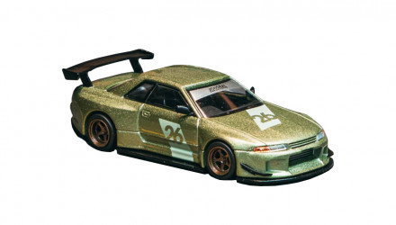 Машинка Premium Tarmac Works Nissan Skyline (R32) Widebody Millennium Jade - Designed by Jon Sibal - Tokyo Auto Salon 2026 GLOBAL64 1:64 TAS2026 Green - Retromagaz, image 4