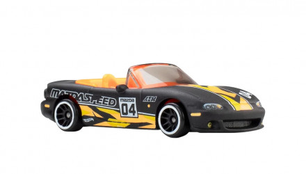Тематическая Машинка Hot Wheels 2004 Mazda Mazdaspeed Miata Neon Speeders 1:64 JKY08 Black - Retromagaz, image 1