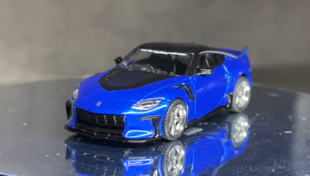 Машинка Premium Tarmac Works Nissan VeilSide FFZ400 Fairlady Z Blue GLOBAL64 1:64 T64G-074-BL Blue - Retromagaz, image 1