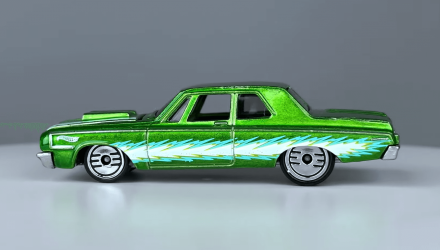 Тематическая Машинка Hot Wheels '64 Dodge 330 Ultra Hots 1:64 HDG52/HRX08 Green - Retromagaz, image 3