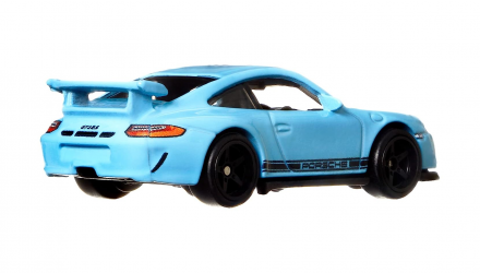 Машинка Premium Hot Wheels Porsche 911 GT3 RS Deutschland Design 1:64 HCJ94 Light Blue - Retromagaz, image 3