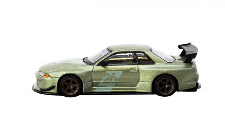 Машинка Premium Tarmac Works Nissan Skyline (R32) Widebody Millennium Jade - Designed by Jon Sibal - Tokyo Auto Salon 2026 GLOBAL64 1:64 TAS2026 Green - Retromagaz, image 3