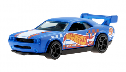 Машинка Базова Hot Wheels Dodge Challenger Drift Car Race Team 1:64 GRY22 Blue - Retromagaz, image 2