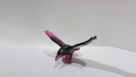 Фигурка Lego Воздух Raven with Spread Wings Animals 5272pb01 6466858 Trans-Dark Pink Б/У - Retromagaz, image 1